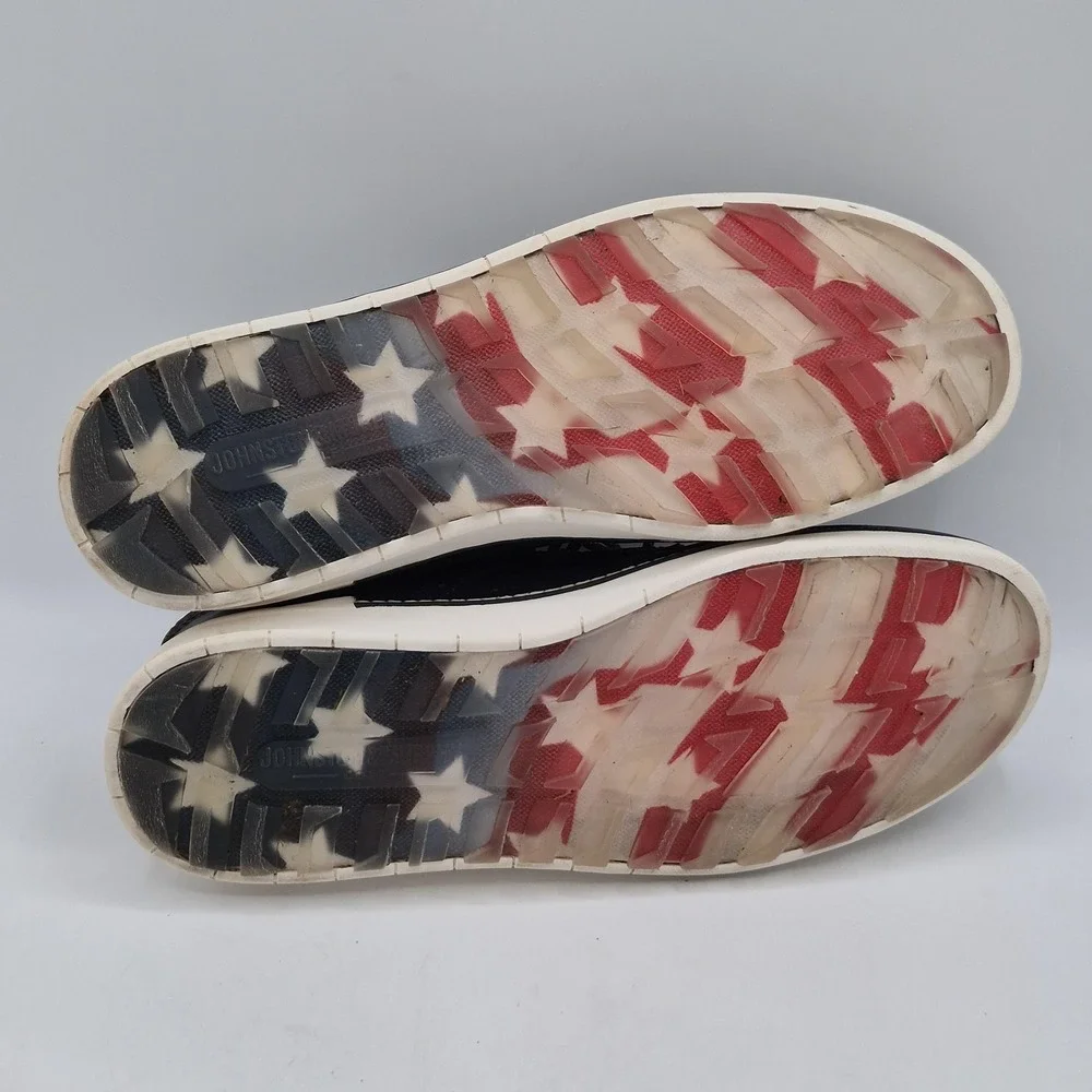 Johnston & Murphy Golf‎ Shoes Mens 9M Spikeless Waterproof USA Flag Sole 59-4149